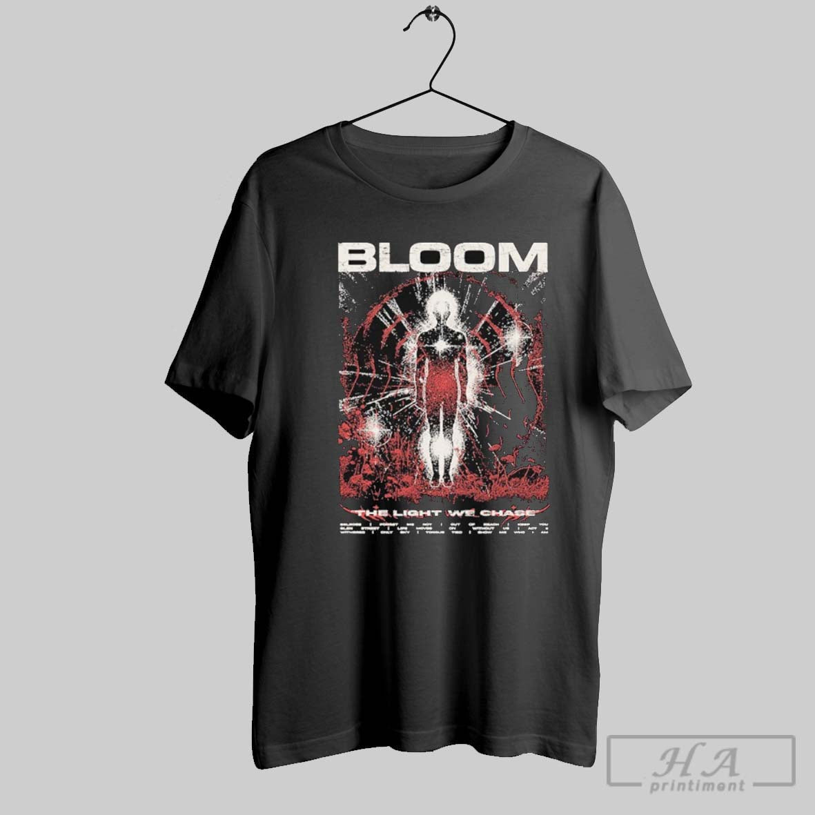 Trendy Bloom Light We Chase Space TShirt Retro Gift