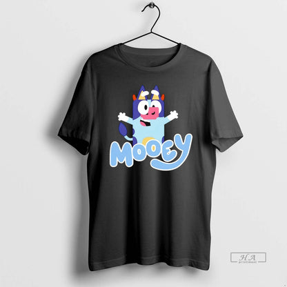 Trendy Bluey Mooey Hoodie Elegant Design