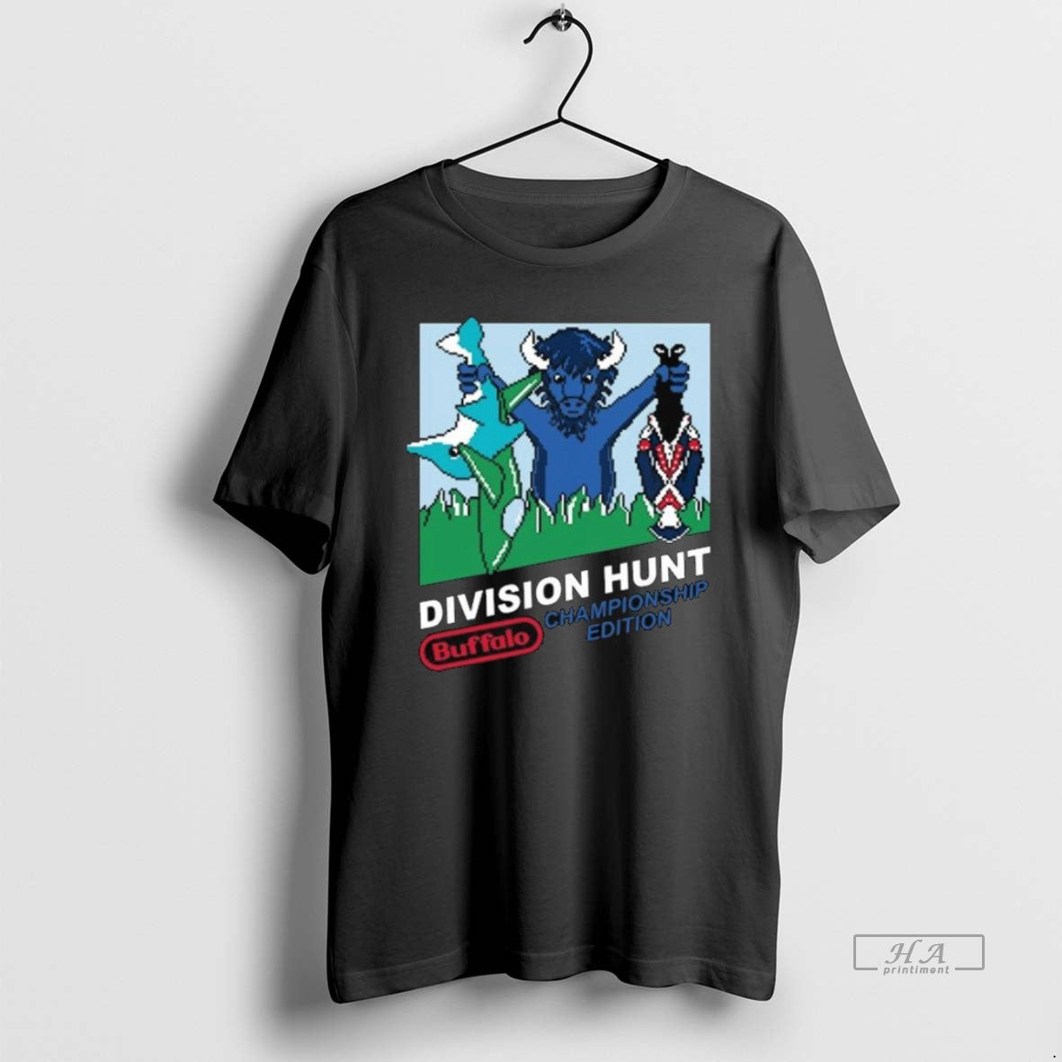 Trendy Buffalo Bills Mascot Division Hunt Long Sleve Shirt Stylish
