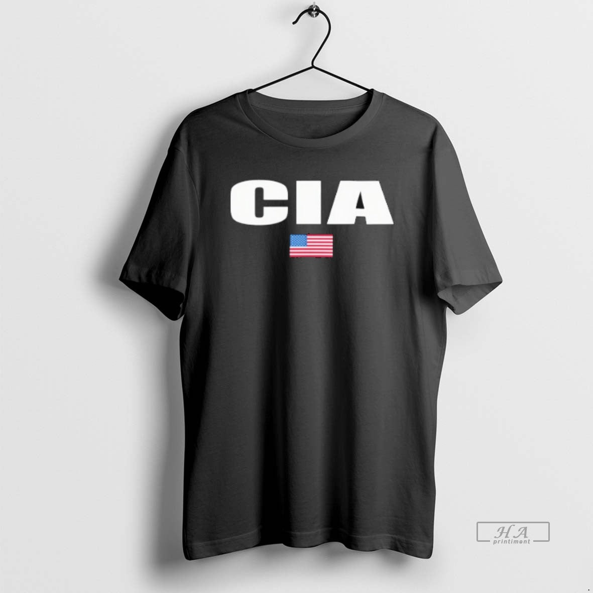 Trendy Cia Usa Flag TShirt Retro Art