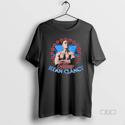 Trendy Fancy Ryan Clancy Stars Tee Retro Fashion