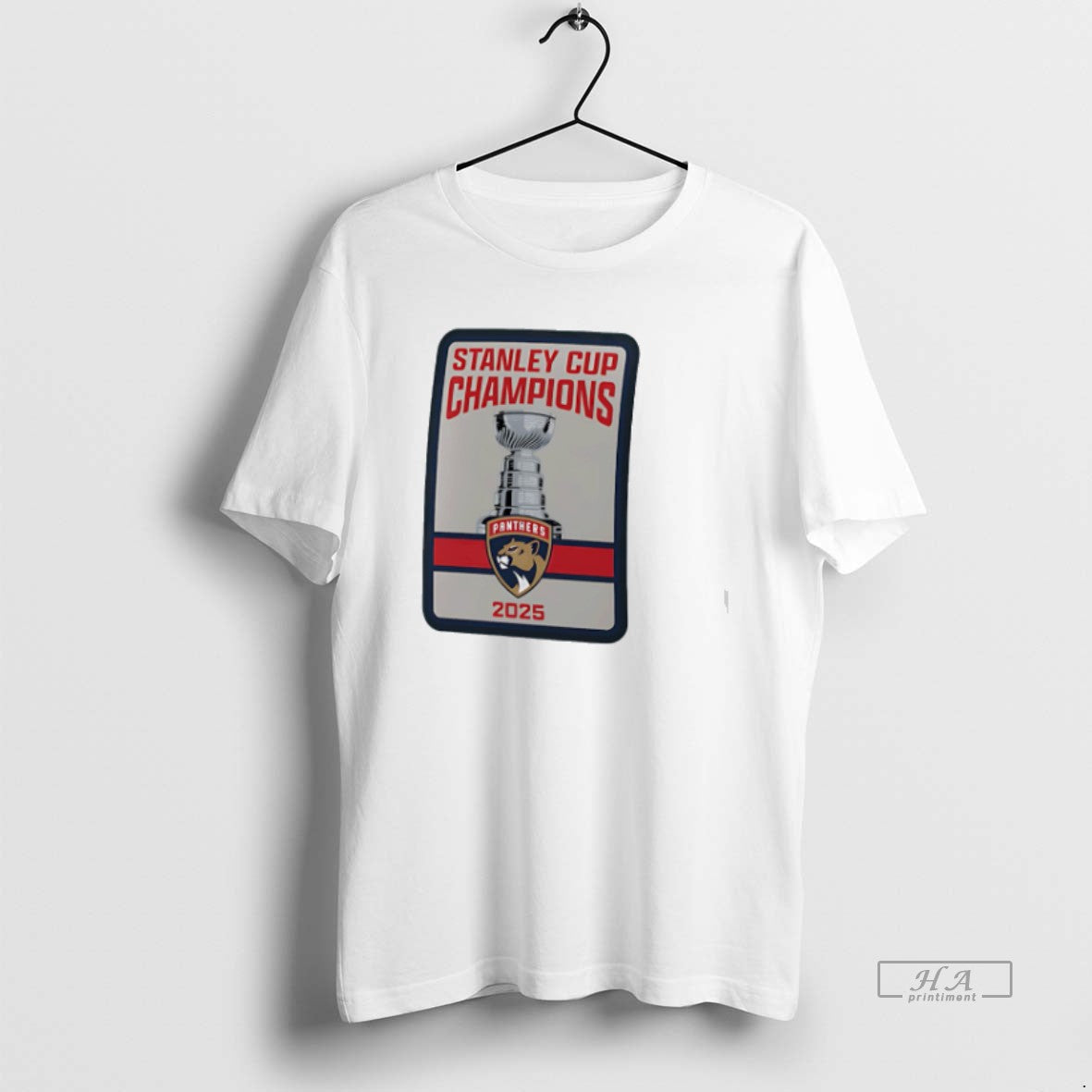 Trendy Florida Panthers 2025 Stanley Cup Champions Banner Raising Tee