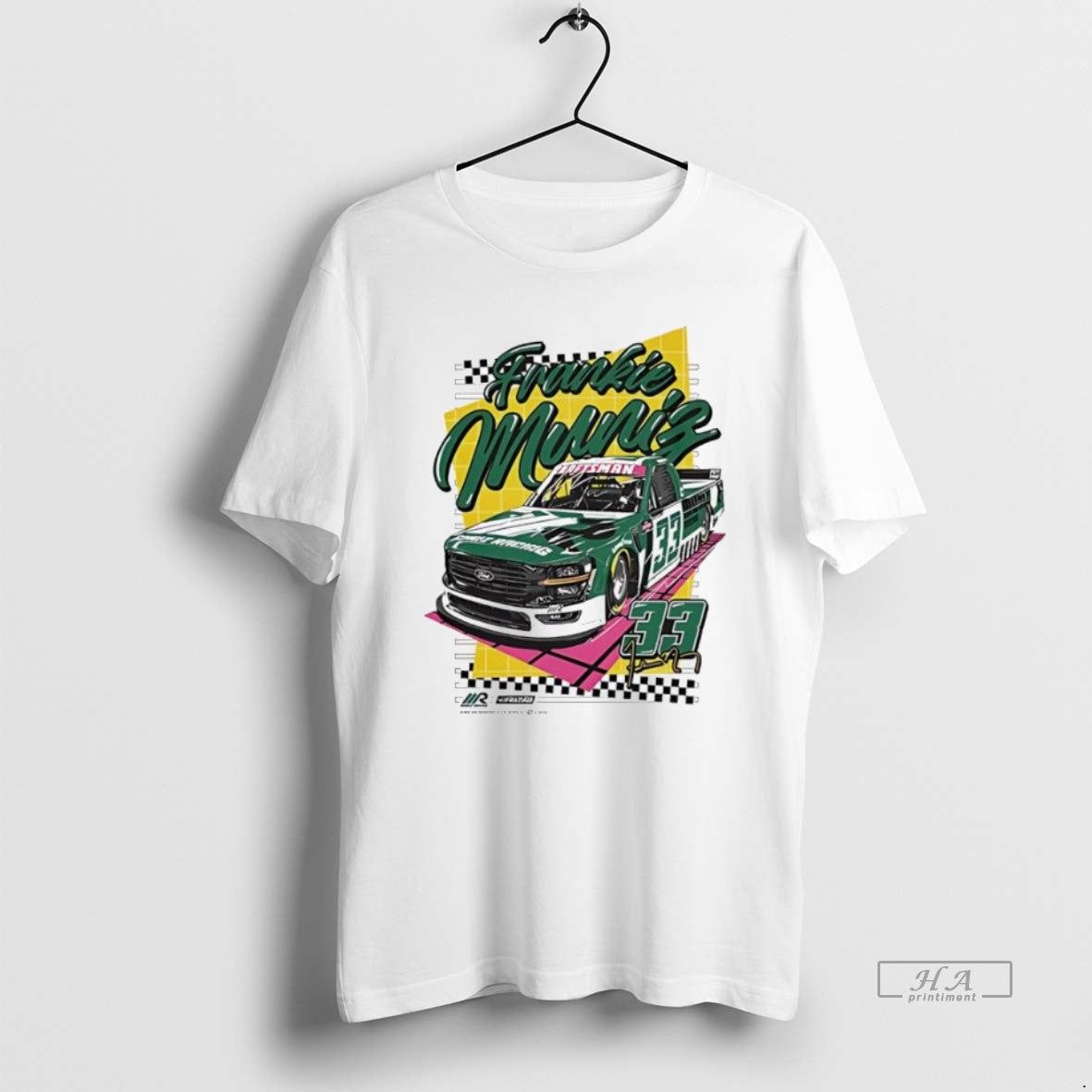 Trendy Frankie Muniz Nascar Truck Number 33 Signature Long Sleeve
