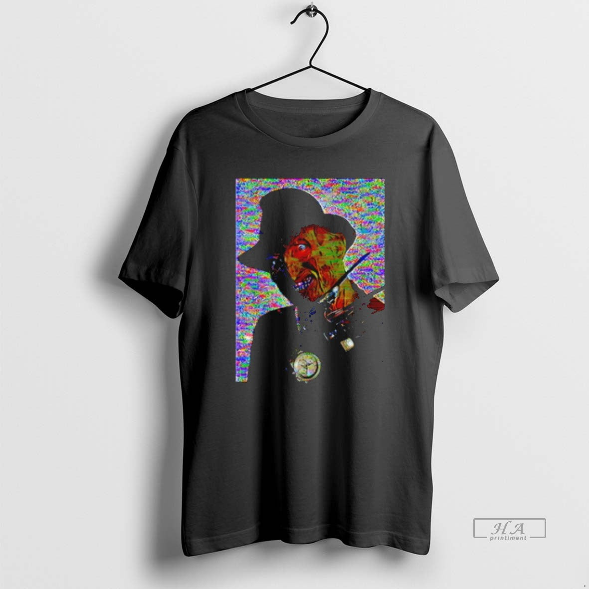 Trendy Freddy Bling Horror Character Halloween Hoodie Stylish Art