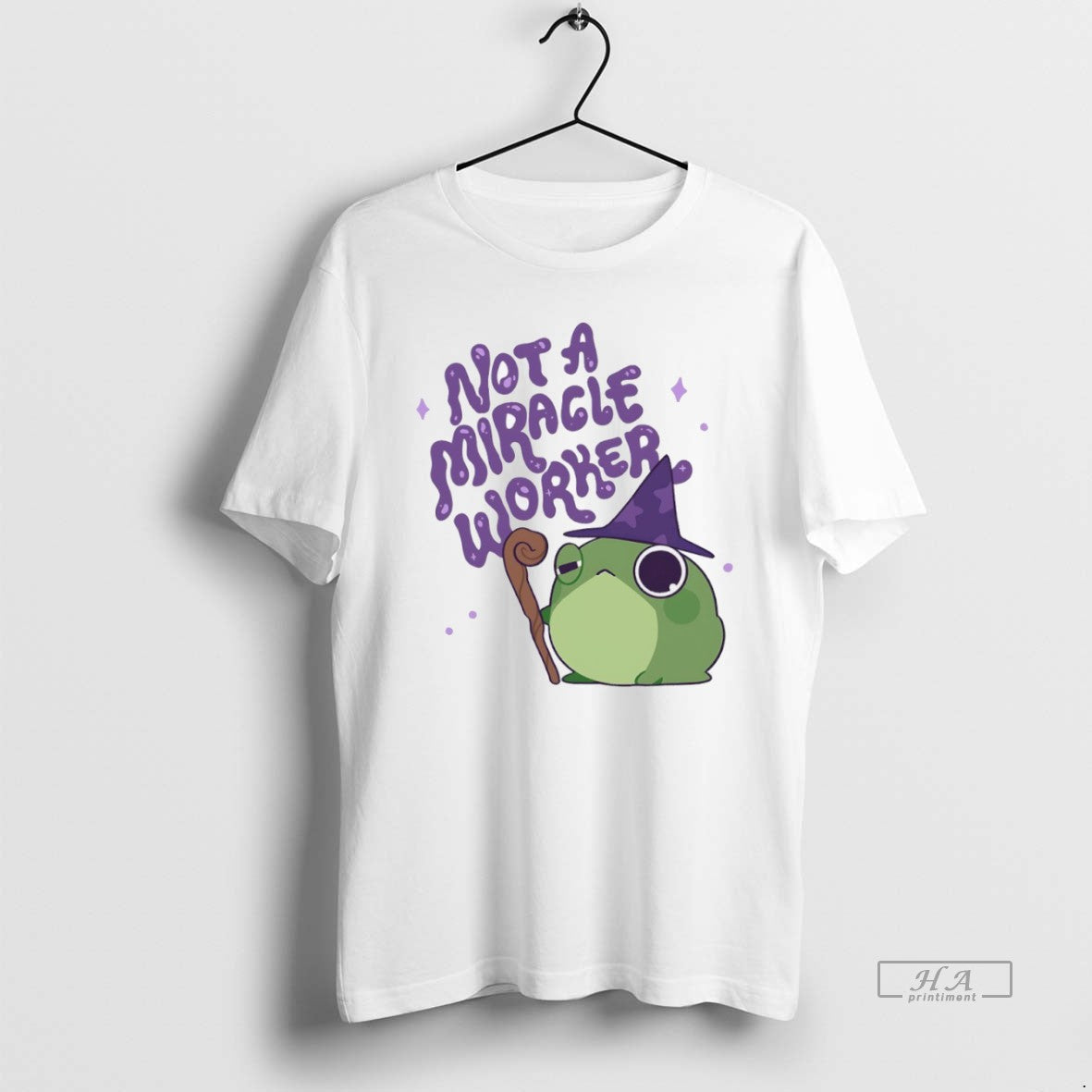 Trendy Frog Wizard Not Miracle Worker Tee Exclusive Fashion