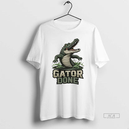 Trendy Gator Done Louisiana Swamp TShirt Classic Design