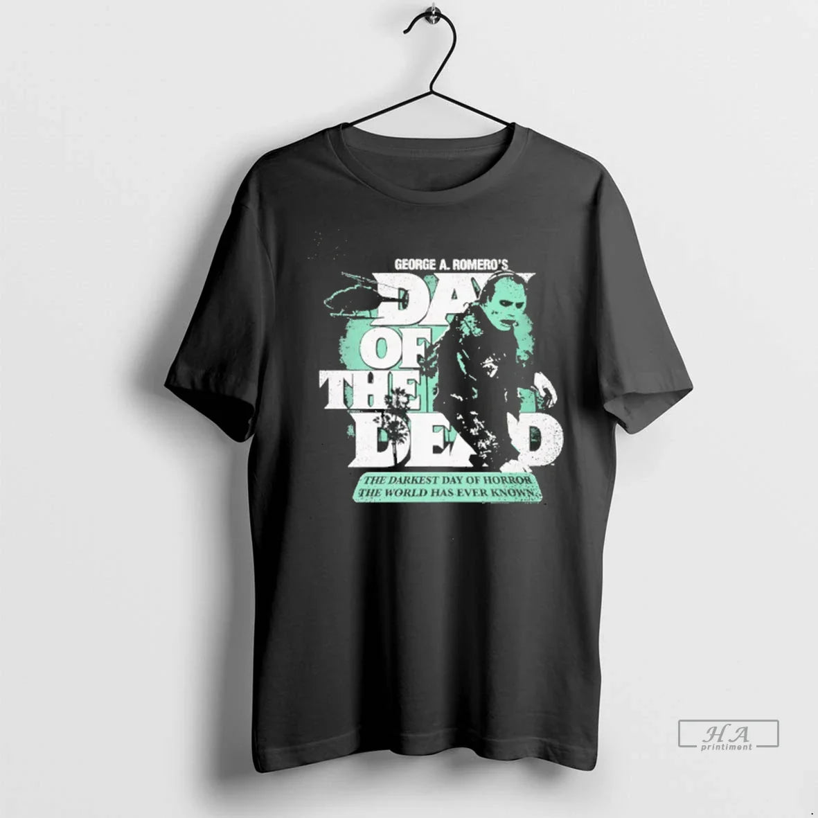 Trendy George Andrew Romeros Day Dead Darkest Day Horror TShirt