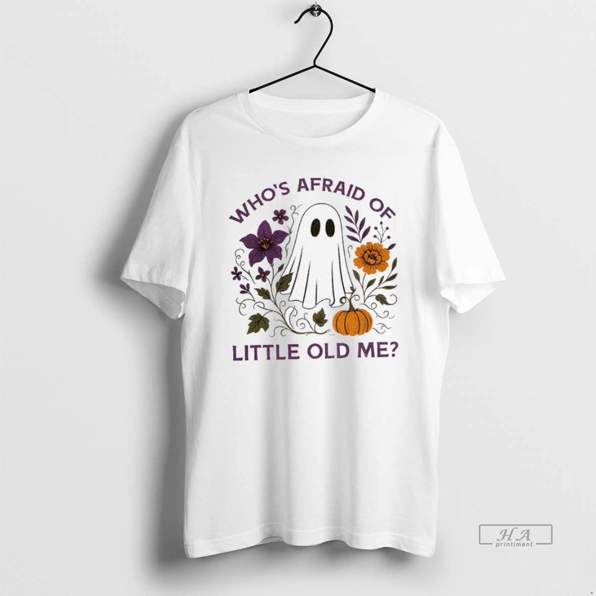 Trendy Ghost Whos Afraid Little Old Me Halloween TShirt Elegant Merch