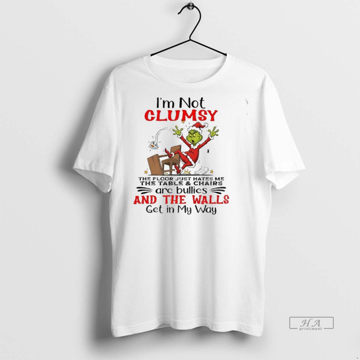 Trendy Grinch Im Not Clumsy Floor Just Hates Me Table And Chairs Long