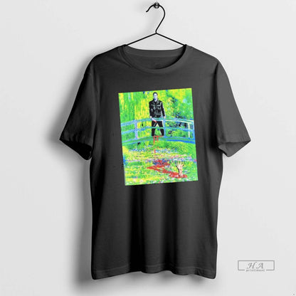 Trendy Halloween Horror Michael Myers Knife Bridge Tank Top Modern