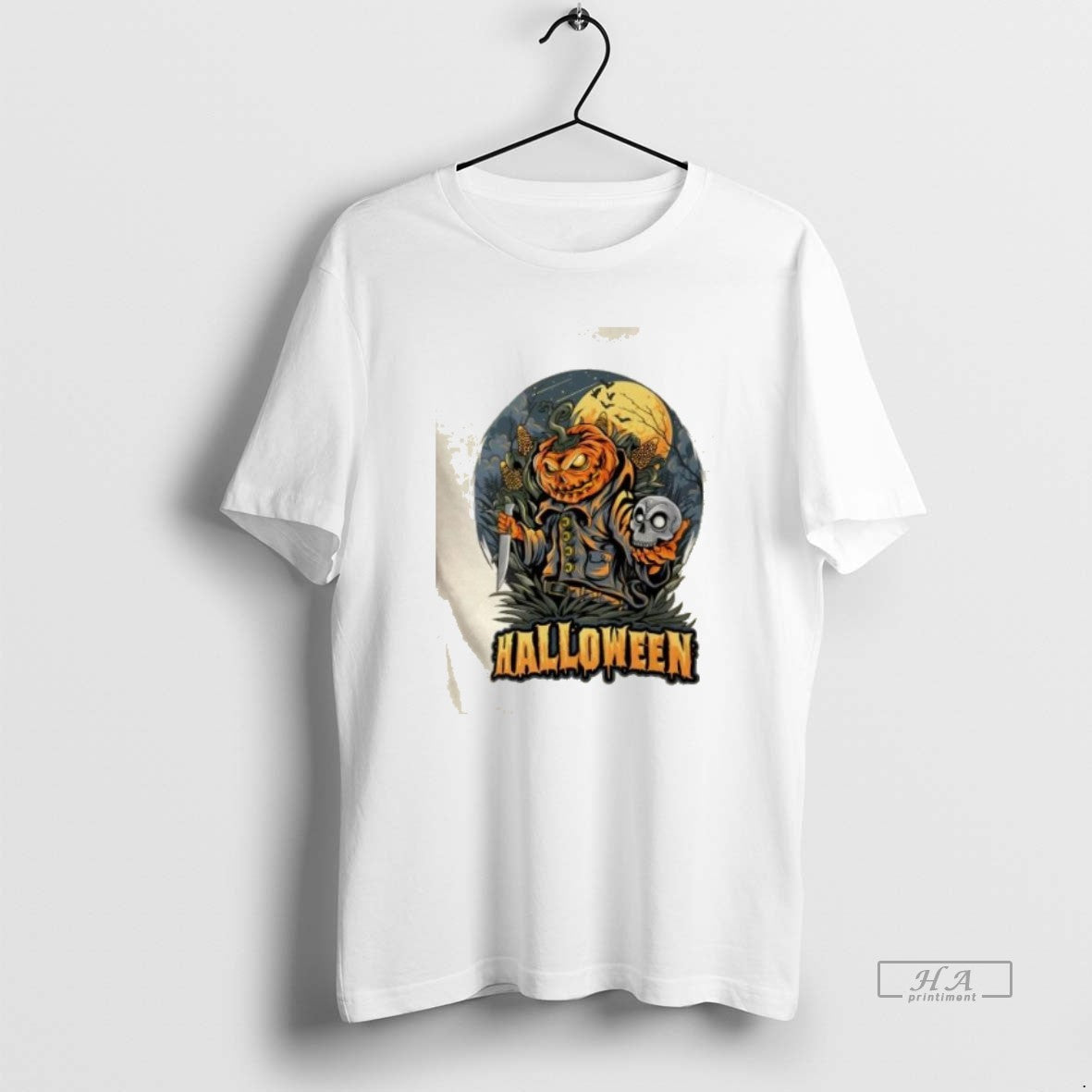Trendy Halloween Pumpkin Killer Scary Horror Tee Trendy Look
