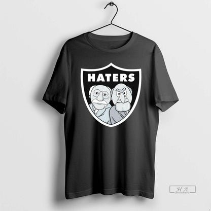 Trendy Haters Statler And Waldorf Las Vegas Raiders Logo Long Sleeve