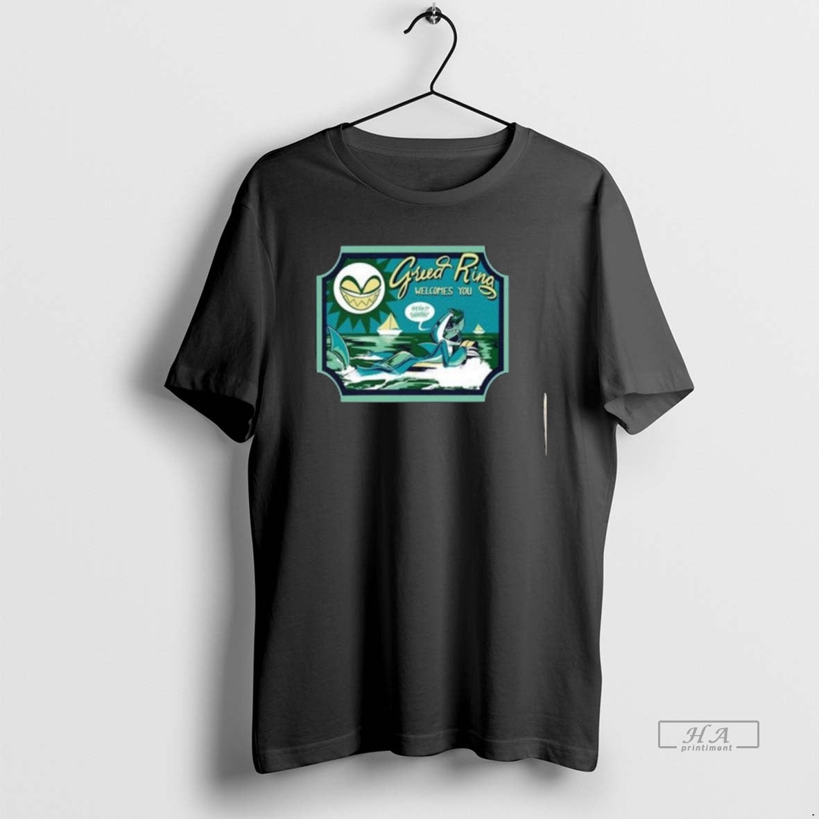 Trendy Helluva Boss Chaz Halloween Slasher Shark Robot Long Sleve