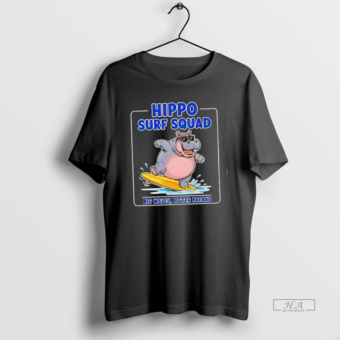 Trendy Hippo Surf Squad Big Waves Bigger Breaks Tank Top Premium