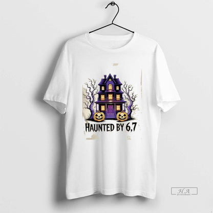Trendy House Haunted 67 Halloween 6 7 Meme Spooky Long Sleeve