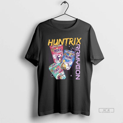 Trendy Huntrix Ramyeon Instant Noodle Full Color Shirt Authentic