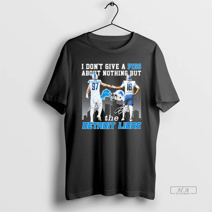 Trendy I Dont Give Piss About Nothing But Detroit Lions Tank Top