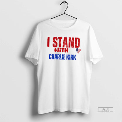 Trendy I Stand Charlie Kirk College Political Tank Top Trendy Outfit