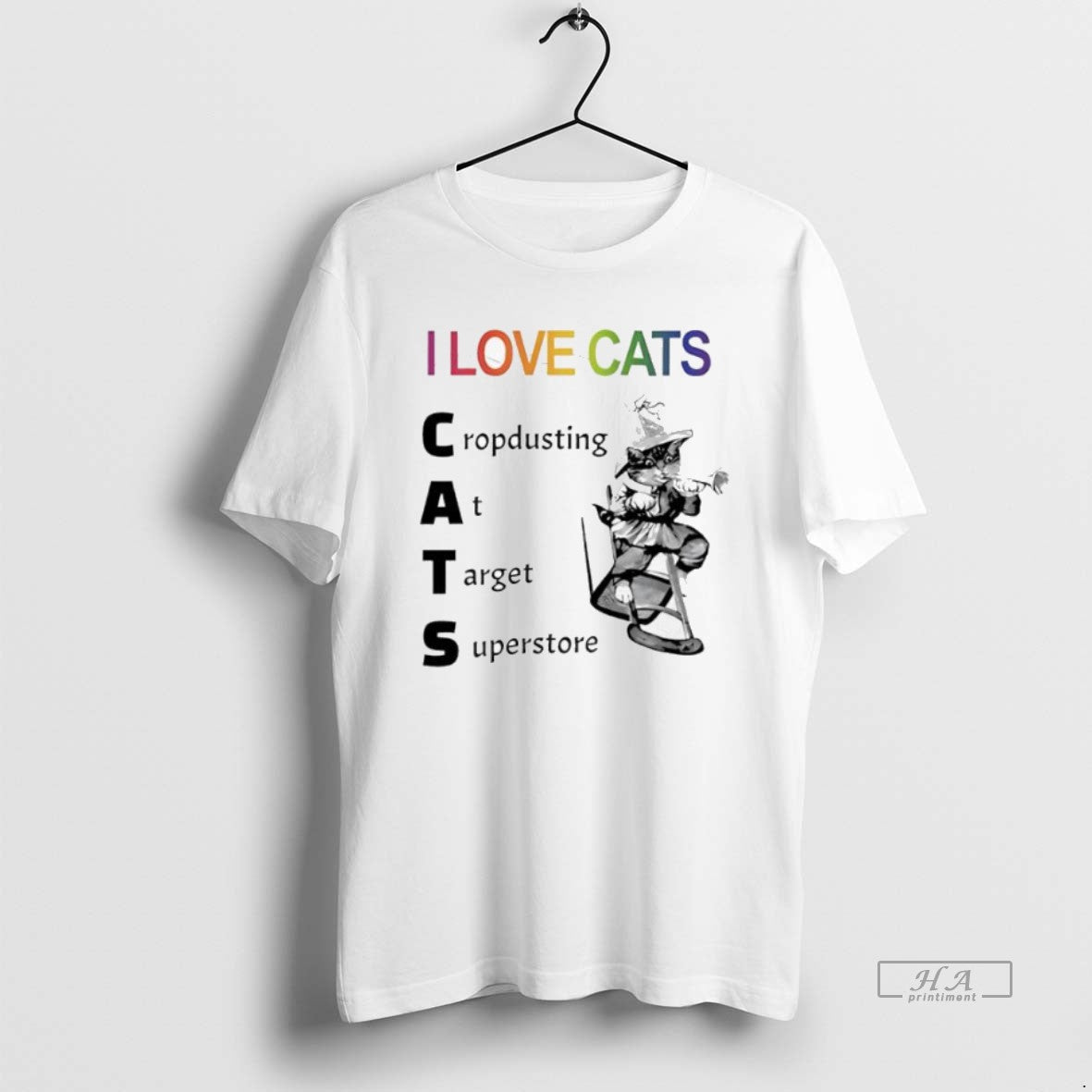 Trendy I Love Cats Cropdusting Target Superstore Sweatshirt Retro