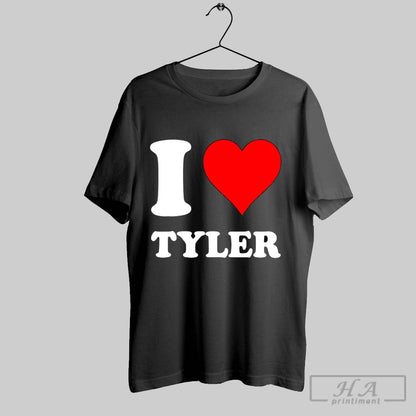 Trendy I Love Tyler Shirt Classic Apparel