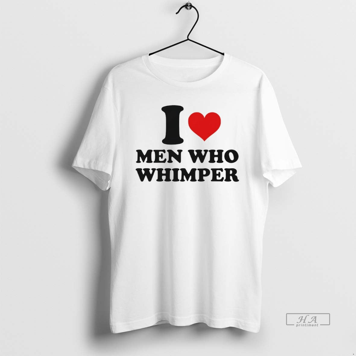 Trendy I Love Who Whimper TShirt Elegant Apparel