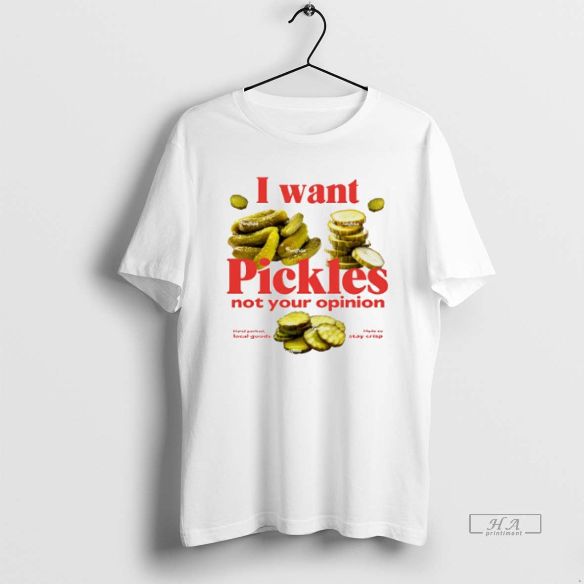Trendy I Want Pickles Not Your Opinion Tank Top Elegant Apparel