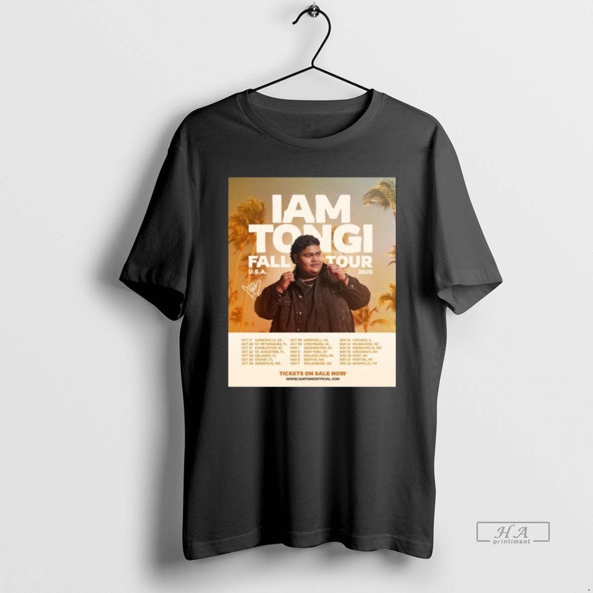 Trendy Iam Tongi Fall Tour Usa 2025 Long Sleve Tee Authentic Design
