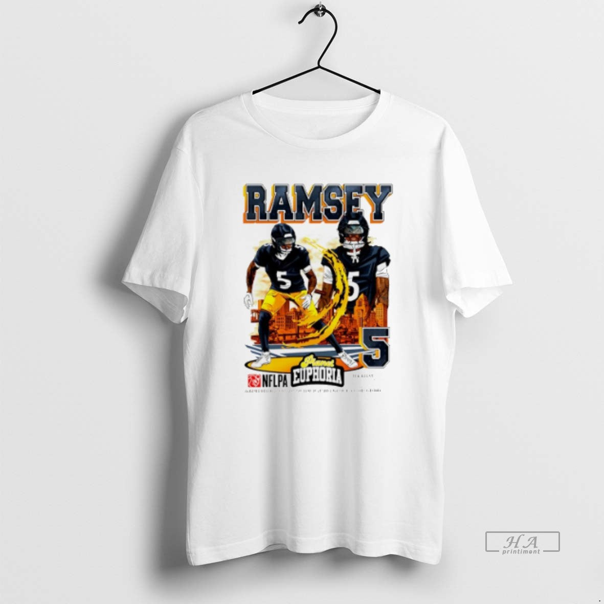 Trendy Jalen Ramsey Pittsburgh Steelers Player Comic Tee Elegant Style