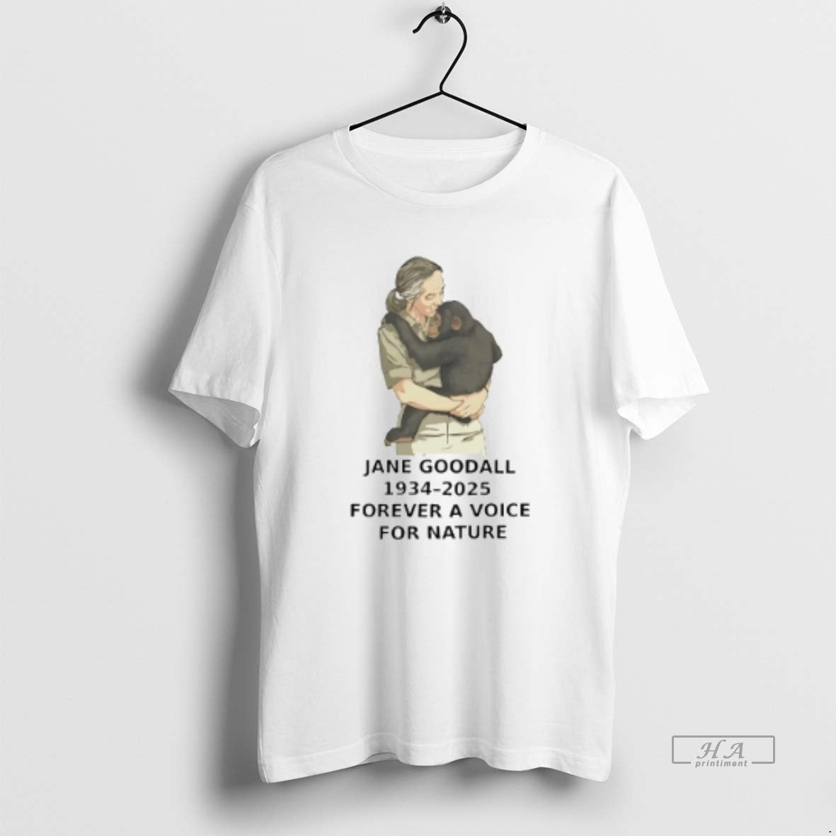 Trendy Jane Goodall 1934 2025 Forever Voice Nature Tee Unique Merch