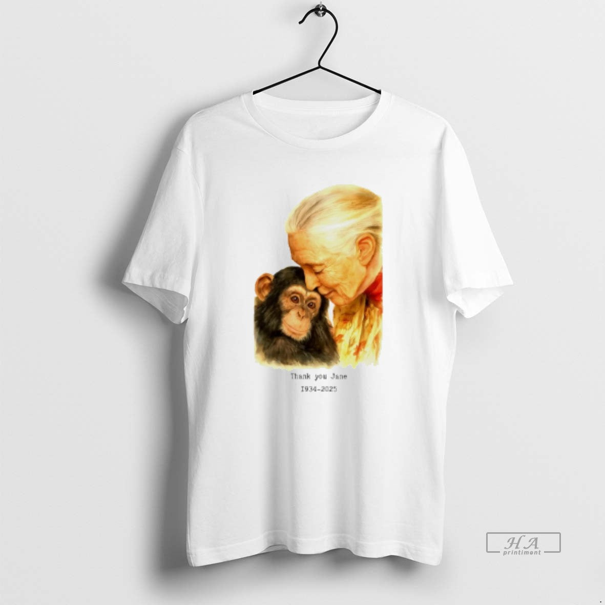 Trendy Jane Goodall Thank You Jane Rip Hoodie Elegant Look