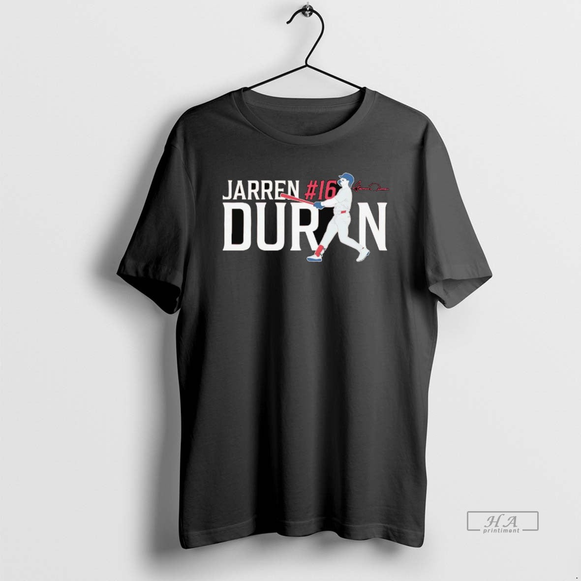 Trendy Jarren Duran 16 Batting Signature Boston Red Sox Tank Top