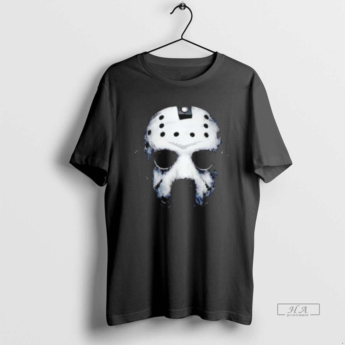 Trendy Jason Horror Character Big Face Halloween Shirt Authentic Look