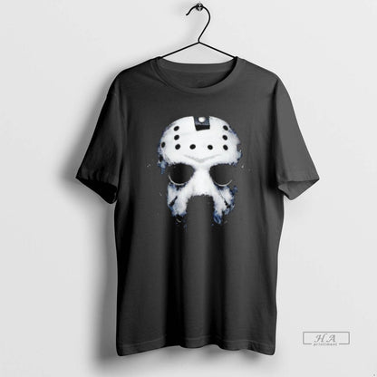 Trendy Jason Horror Character Big Face Halloween Shirt Authentic Look