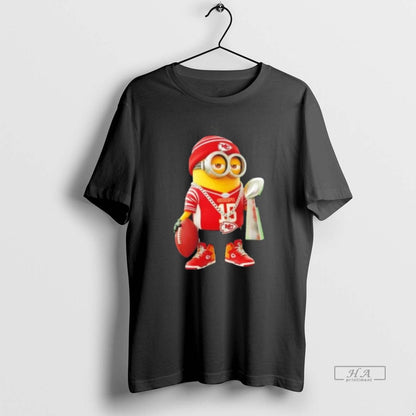 Trendy Kansas City Chiefs X Minions Hold Super Bowl Trophy Shirt