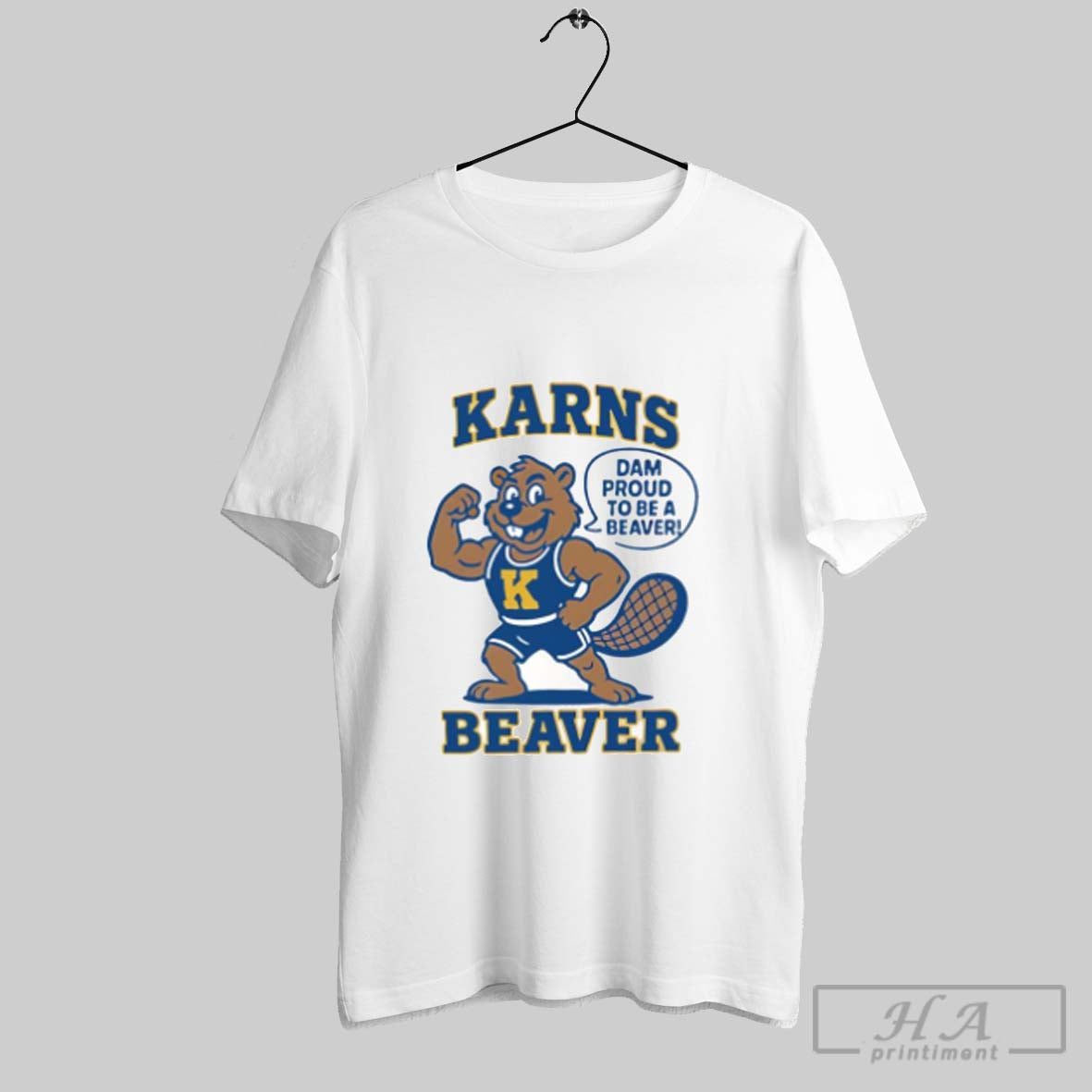 Trendy Karns Beavers Dam Proud To Be Beaver Mascot White S Tank Top