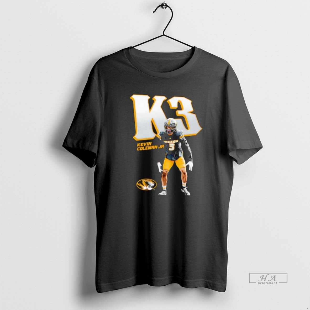 Trendy Kevin Coleman Jr Missouri Tigers Illustrated Tank Top Retro