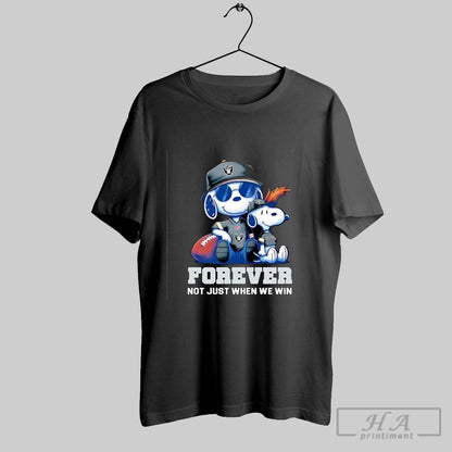 Trendy Las Vegas Raiderspeanuts Snoopy Forever Tee Retro Collection
