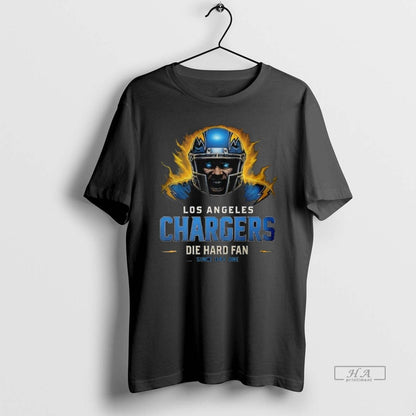 Trendy Los Angeles Chargers Die Hard Since Day One Long Sleve