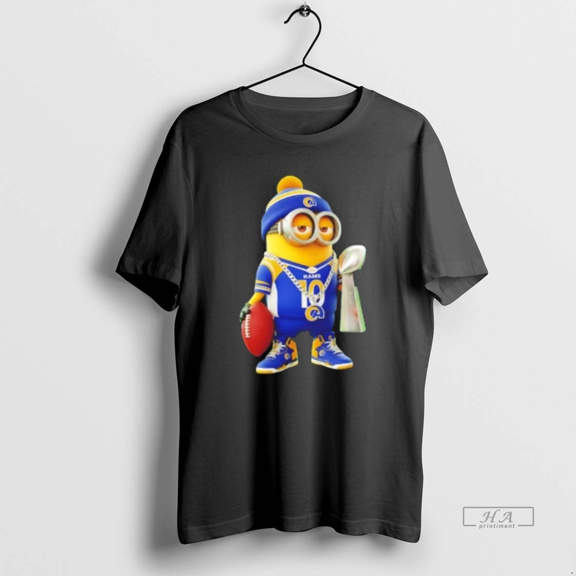 Trendy Los Angeles Rams X Minions Hold Super Bowl Trophy Long Sleeve