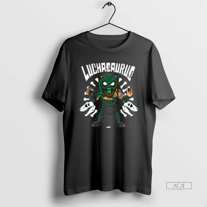 Trendy Luchasaurus Back From Long Sleve Sweatshirt Stylish Outfit