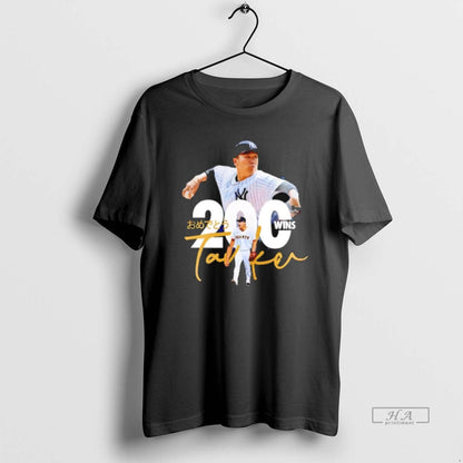 Trendy Masahiro Tanaka New York Yankees 200 Wins Japan TShirt Vintage