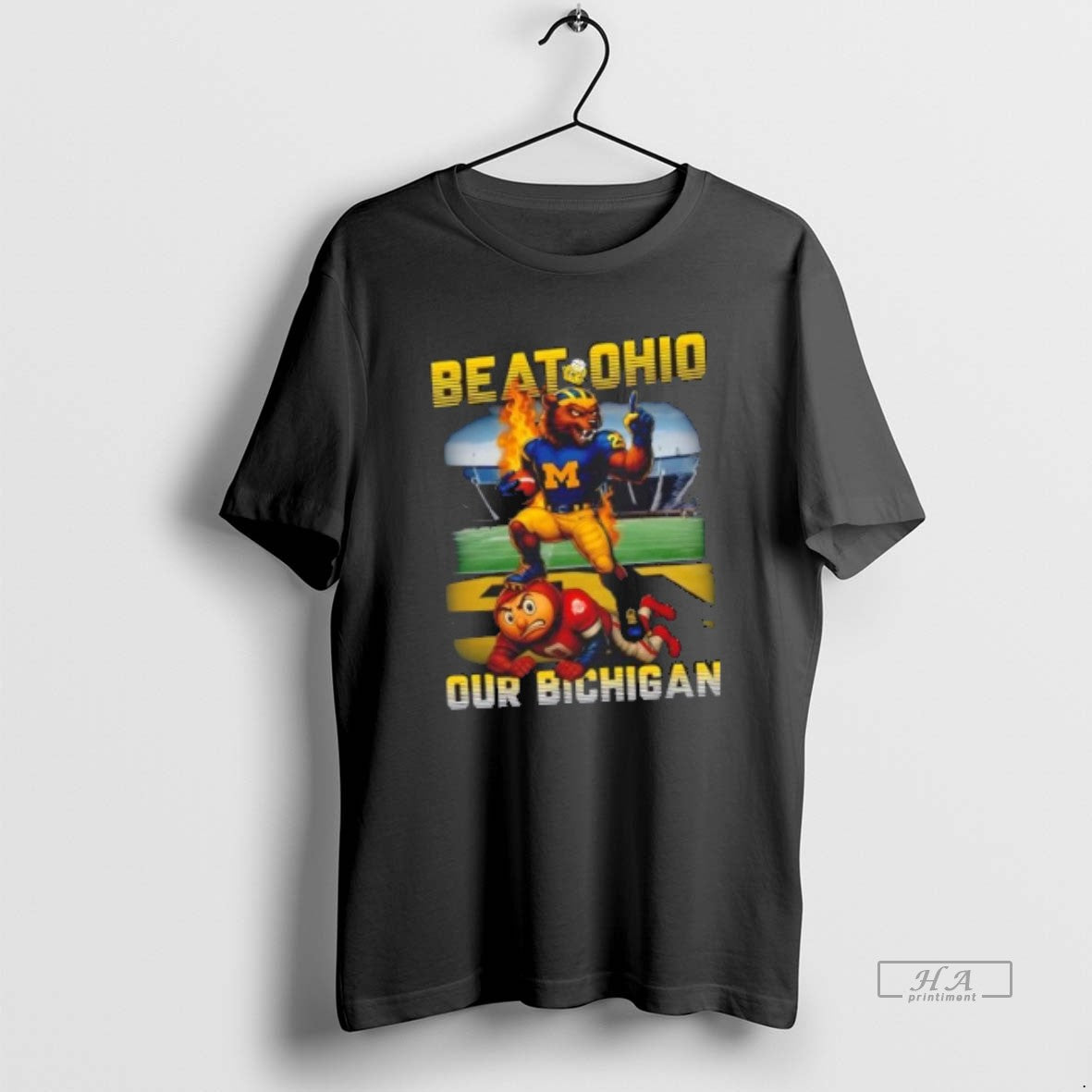 Trendy Mascot Michigan Wolverines Beat Ohio Our Bichigan Sweatshirt