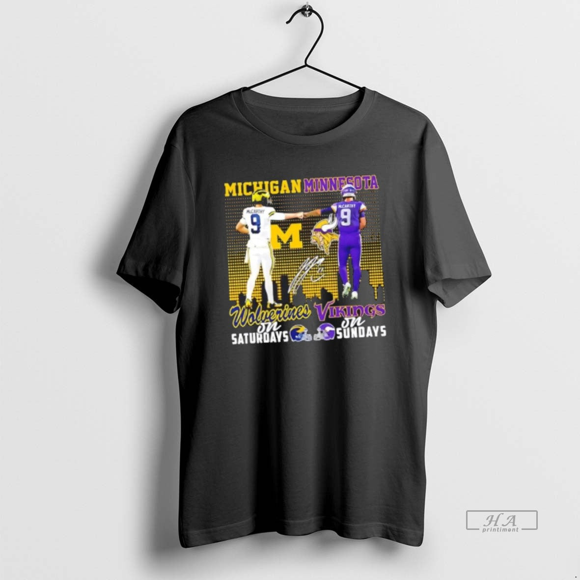 Trendy Mccarthy Michigan Wolverines Saturdays X Minnesota Vikings