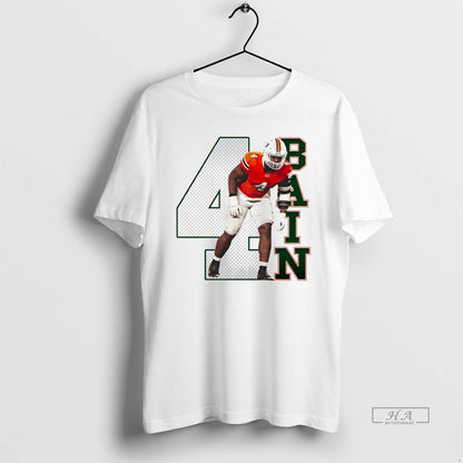 Trendy Miami Hurricanes Football Rueben Bain 4 Sweatshirt Classic Art