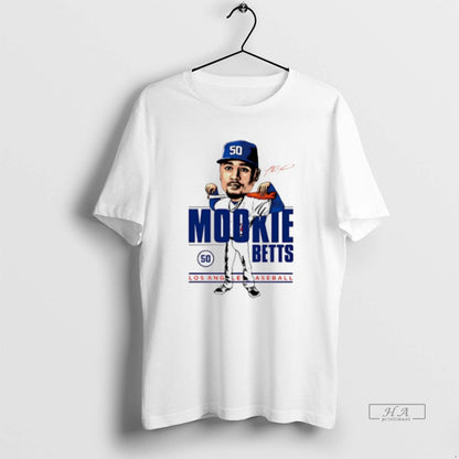 Trendy Mookie Betts Los Angeles Dodgers Caricature 2025 Tee Unique