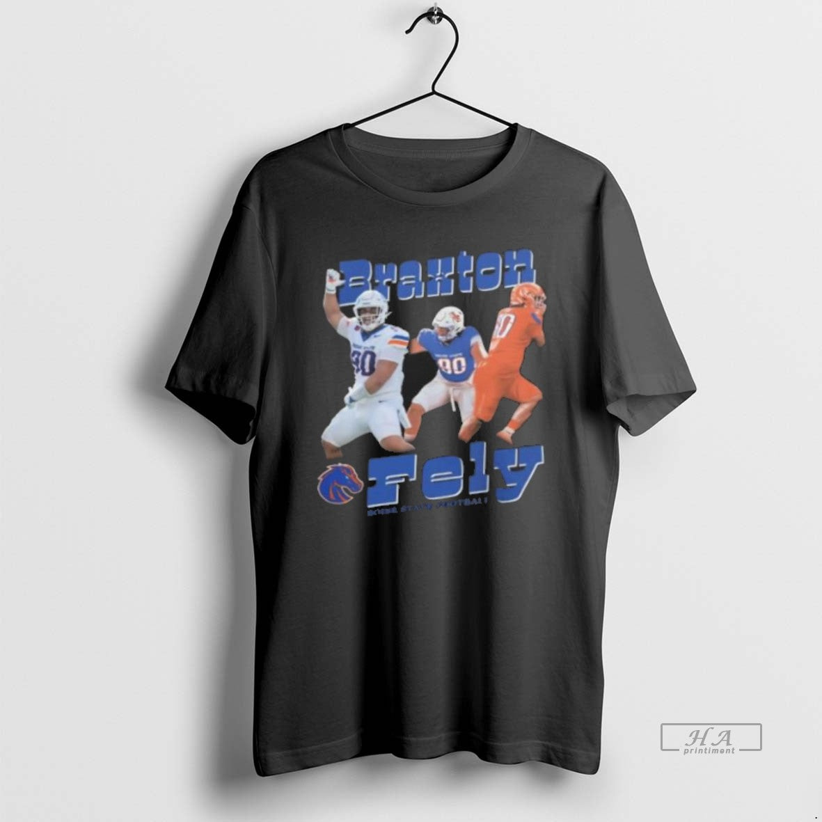 Trendy Ncaa Boise State Broncos Football Braxton Fely Cartoon Tee
