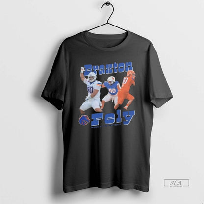 Trendy Ncaa Boise State Broncos Football Braxton Fely Cartoon Tee