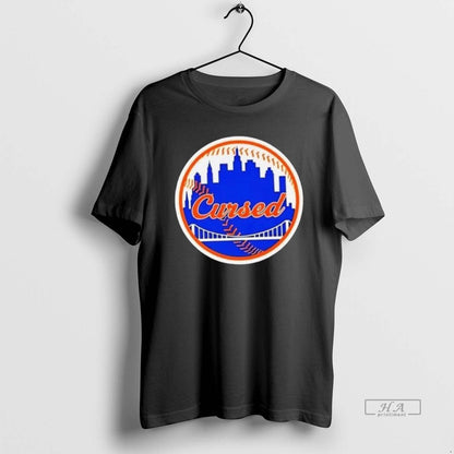 Trendy New York Mets Cursed Skyline Long Sleve Sweatshirt Classic