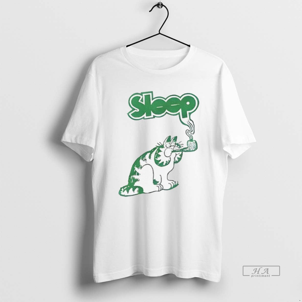 Trendy Orange Cat Smoking Sleep Sweatshirt Authentic Art