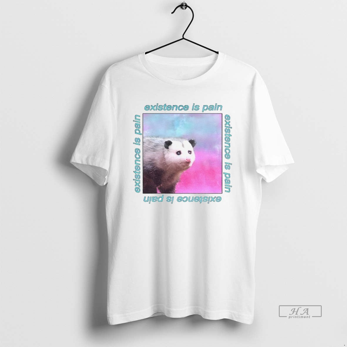 Trendy Possum Existence Is Pain Repeat Long Sleeve Designer Collection